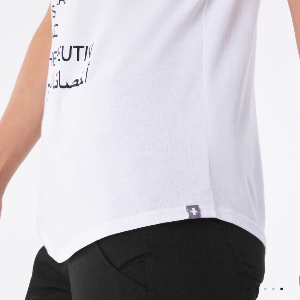 Figs White Graphic Short Sleeve Tee - Picture 4 of 5